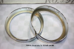 PAIRE DE CERCLAGES DE PHARE DUCELLIER 20390 Ø 185mm...SIMCA TALBOT 1100 1300 1500