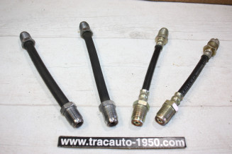 LOT DE 4 FLEXIBLES DE FREINS ARRIERES LOCKHEED/STOP...CITROEN 2CV TRACTION ??