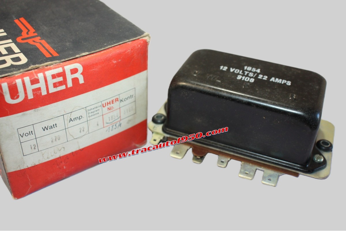 REGULATEUR UHER 12V 09.1854 POUR DYNAMO LUCAS...AUTOS TRACTEURS  DIVERS