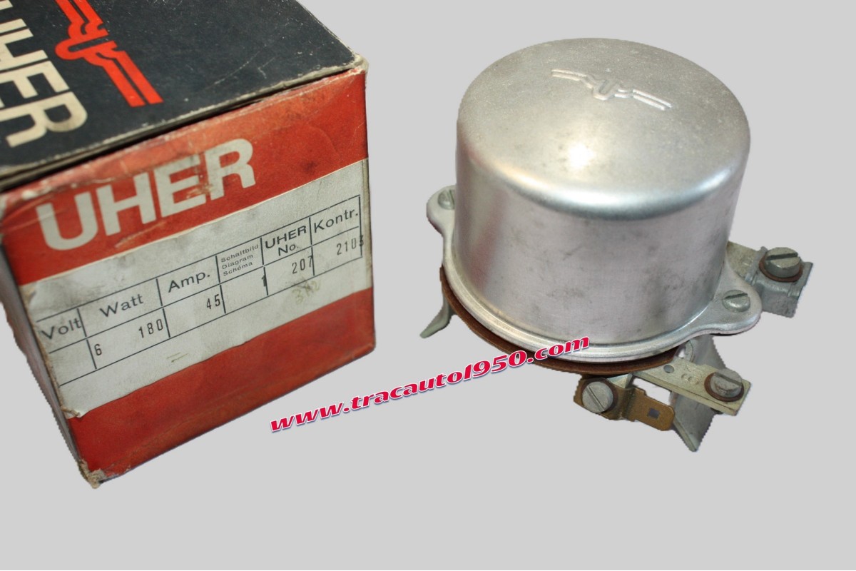 REGULATEUR UHER 6V 09.0207 POURS DYNAMOS BOSCH...VOLKSWAGEN COX 1200