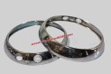 PAIRE DE CERCLAGES DE PHARE CIBIE 4274 Ø 150mm...4CV DAUPHINOISE ESTAFETTE