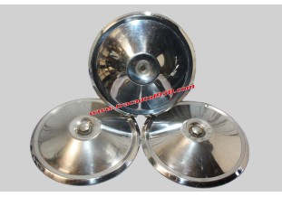 LOT DE 3 ENJOLIVEURS DE ROUE INOX Ø 220MM...CITROEN 2CV AZ 2CV 6