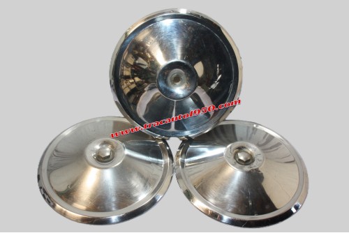 LOT DE 3 ENJOLIVEURS DE ROUE INOX Ø 220MM...CITROEN 2CV AZ 2CV 6