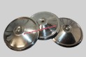 LOT DE 3 ENJOLIVEURS DE ROUE INOX Ø 220MM...CITROEN 2CV AZ 2CV 6