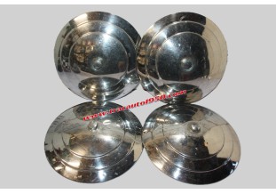 JEU DE 4 ENJOLIVEURS DE ROUE INOX Ø 230MM...PEUGEOT 203 403 404