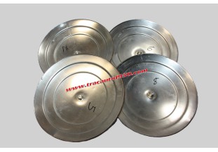 JEU DE 4 ENJOLIVEURS DE ROUE INOX Ø 230MM...PEUGEOT 203 403 404