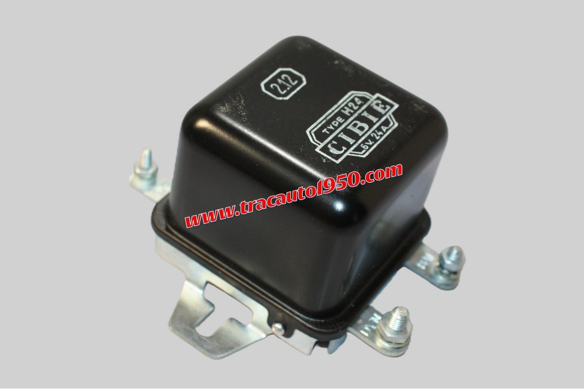REGULATEUR CIBIE 6V 24A TYPE H24 POUR DYNAMOS 6V...4CV DAUPHINE TRACTION FORD VEDETTE