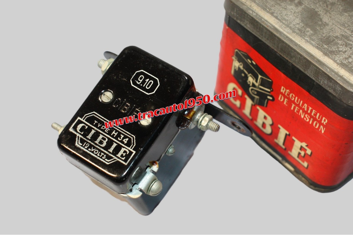 REGULATEUR CIBIE 12V 15A TYPE H34 POUR DYNAMOS 12V...CITROEN CHENARD DELAHAYE FORD PEUGEOT TALBOT