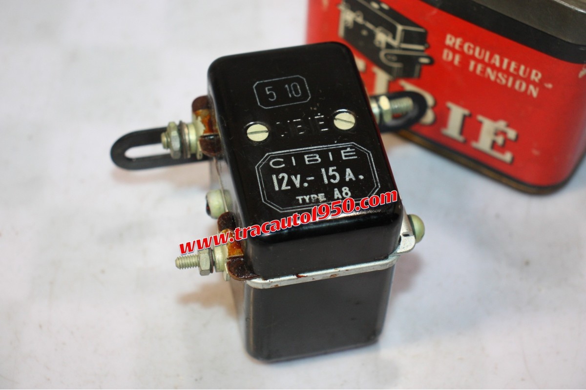 REGULATEUR CIBIE 12V 15A TYPE A8 POUR DYNAMOS 12V...CITROEN CHENARD DELAHAYE FORD PEUGEOT TALBOT