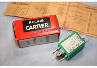 RELAIS UNIVERSEL PERMANENT 12V G. CARTIER 03104 5 BORNES...AUTOS DIVERSES