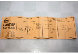 RELAIS UNIVERSEL PERMANENT 12V G. CARTIER 03104 5 BORNES...AUTOS DIVERSES