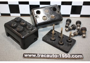 LOT DE 2 BORNIERS MARCHAL POUR 5 FUSIBLES SPECIAUX...CAMIONS BERLIET SAVIEM