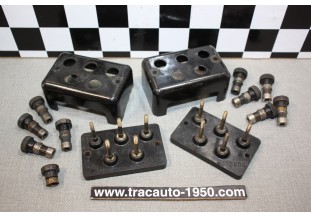 LOT DE 2 BORNIERS MARCHAL POUR 5 FUSIBLES SPECIAUX...CAMIONS BERLIET SAVIEM