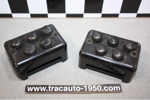 LOT DE 2 BORNIERS MARCHAL POUR 5 FUSIBLES SPECIAUX...CAMIONS BERLIET SAVIEM