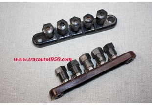 PAIRE DE BARRETTES DE CONNEXION 5 BORNES...CITROEN TRACTION C4 AUTOS ANCIENNES DIVERSES