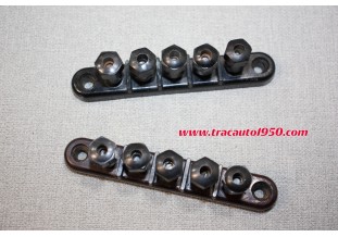 PAIRE DE BARRETTES DE CONNEXION 5 BORNES...CITROEN TRACTION C4 AUTOS ANCIENNES DIVERSES