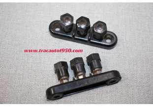 PAIRE DE BARRETTES DE CONNEXION 3 BORNES...CITROEN TRACTION C4 AUTOS ANCIENNES DIVERSES