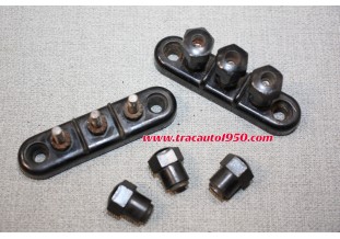 PAIRE DE BARRETTES DE CONNEXION 3 BORNES...CITROEN TRACTION C4 AUTOS ANCIENNES DIVERSES