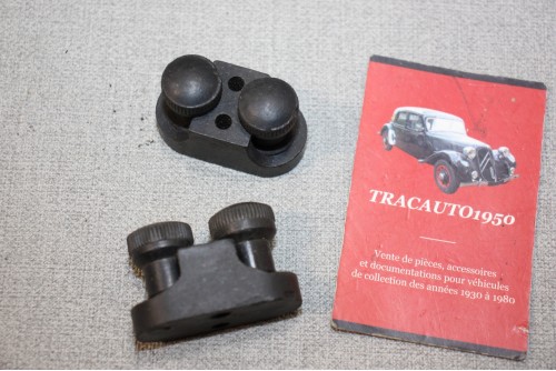 PAIRE DE BARRETTES DE CONNEXION 2 BORNES...CITROEN TRACTION C4 AUTOS ANCIENNES DIVERSES
