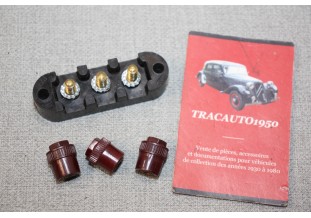 BARRETTE DE CONNEXION DAV 3 BORNES...CITROEN TRACTION C4 AUTOS ANCIENNES DIVERSES