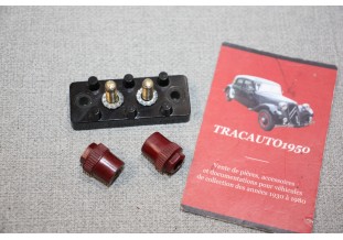 BARRETTE DE CONNEXION 2 BORNES...CITROEN TRACTION C4 AUTOS ANCIENNES DIVERSES
