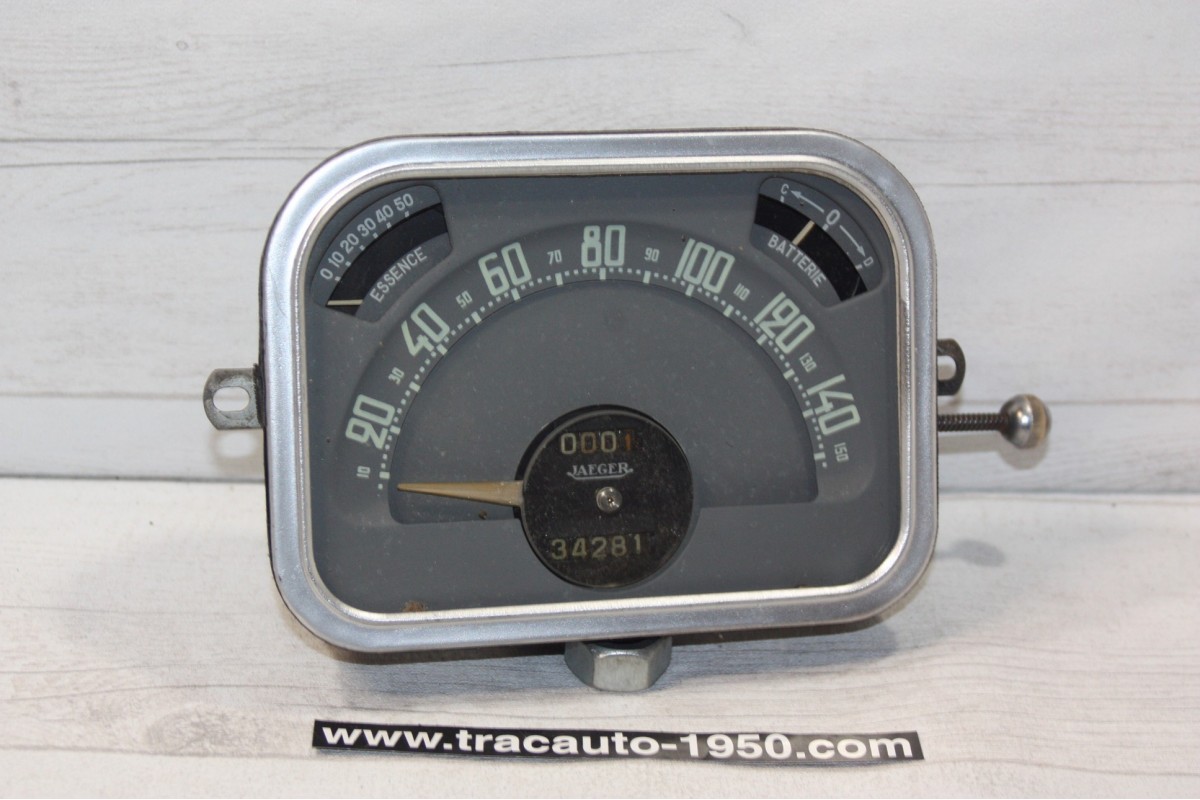 COMBINE BLOC COMPTEUR JAEGER 6V 150km/h...CITROEN TRACTION 11CV apr...