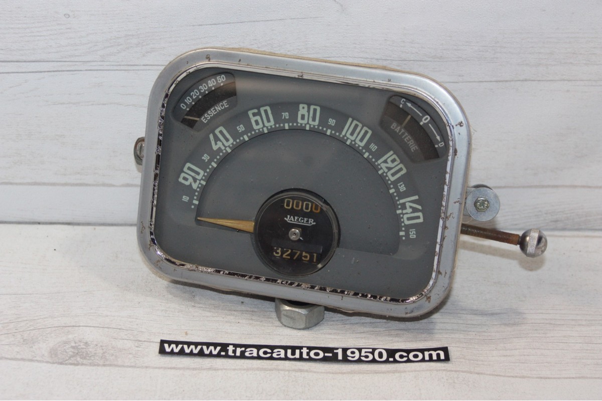 COMBINE BLOC COMPTEUR JAEGER 6V 150km/h...CITROEN TRACTION 11CV apr...