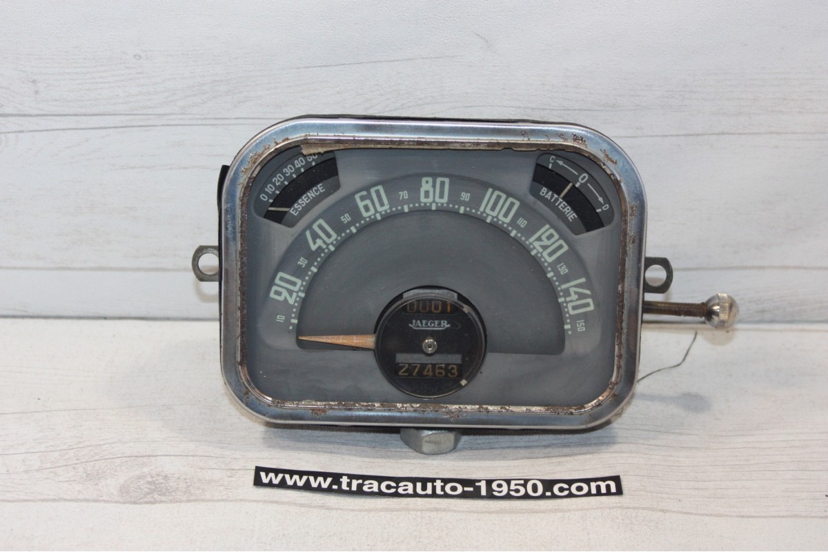 COMBINE BLOC COMPTEUR JAEGER 6V 150km/h...CITROEN TRACTION 11CV apr...