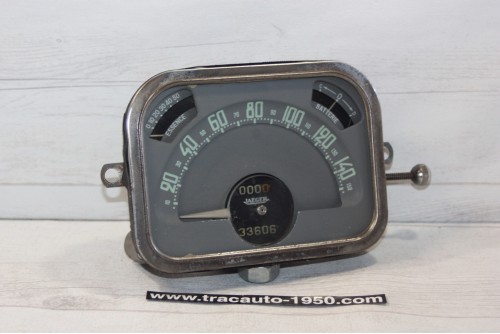 COMBINE BLOC COMPTEUR JAEGER 6V 150km/h...CITROEN TRACTION 11CV apr...