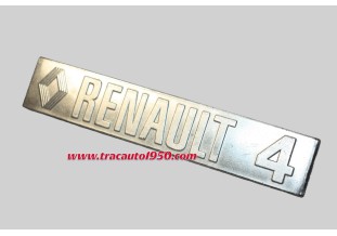 MONOGRAMME SIGLE " RENAULT 4  "...RENAULT R4