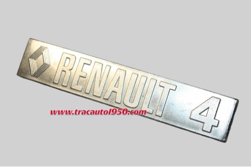 MONOGRAMME SIGLE " RENAULT 4  "...RENAULT R4