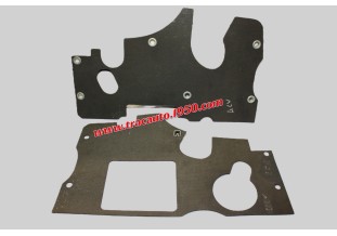 PAIRE DE PROTECTION CHAUFFAGE DE COMPARTIMENT MOTEUR...RENAULT 4CV