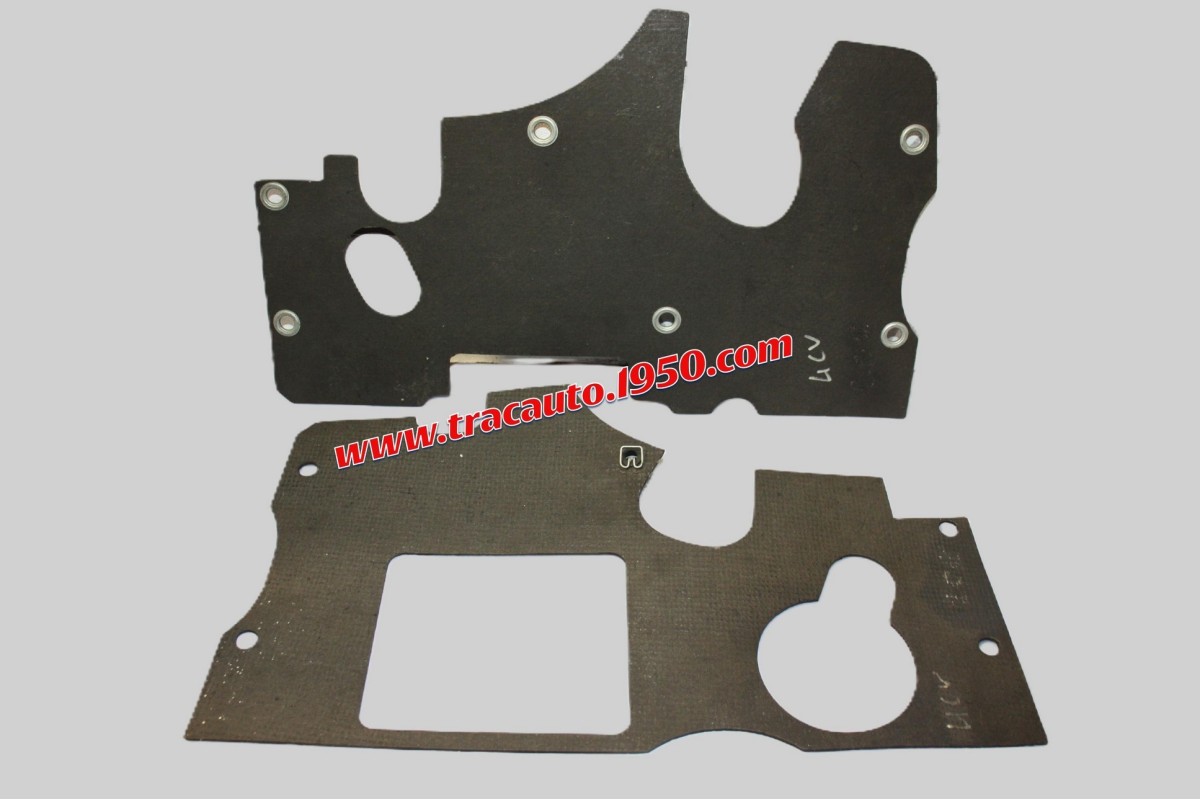 PAIRE DE PROTECTION CHAUFFAGE DE COMPARTIMENT MOTEUR...RENAULT 4CV