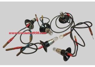 LOT DE 5 PORTES VEILLEUSES DE PHARES SEV MARCHAL...CITROEN 2CV 3CV
