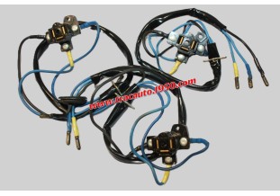 LOT DE 3 CONNECTEURS CODE EUROPEEN POUR PHARE SEV MARCHAL...CITROEN 2CV 3CV AUTOPS DIVERS