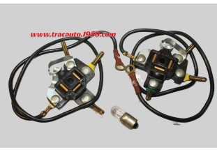 UNE PAIRE DE CONNECTEURS CODE EUROPEEN/H4 + VEUILLEUSE SEV MARCHAL...CITROEN 2CV 3CV AUTOS DIVERS