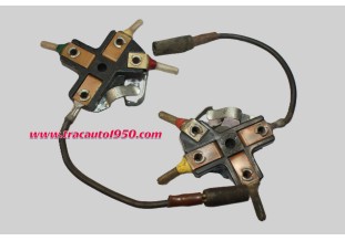 UNE PAIRE DE CONNECTEURS CODE/PHARE/H4 + VEUILLEUSE SEV MARCAL...CITROEN 2CV 3CV