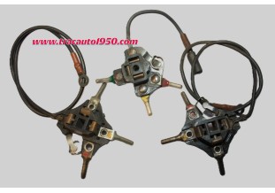 UN LOT DE 3  CONNECTEURS CODE/PHARE/H4 + VEUILLEUSE SEV MARCAL...CITROEN 2CV 3CV