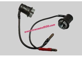 2 PORTE AMPOULES D'ECLAIRAGE DE TABLEAU DE BORD...RENAULT DAUPHINE