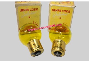 2 AMPOULES POUR FEUX ADDITIONNELS 6V 45W NOVALUX...AUTOS ANCIENNES