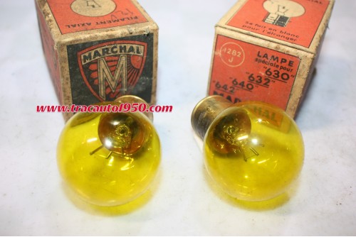 2 AMPOULES FEUX ADDITIONNELS 6V 45W MARCHAL 1282J...AUTOS ANCIENNES