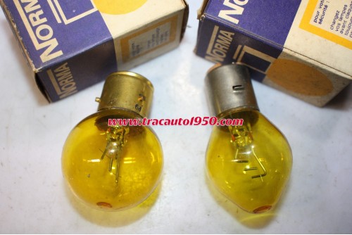 2 AMPOULES NORMA 12V 45W/45W-15W...AUTOS ANCIENNES