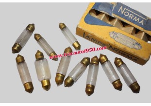 BOITE DE 10 LAMPES NAVETTES 6V NORMA / MAZDA DIVERS...AUTOS MOTOS ANCIENNES