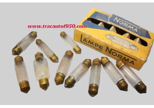 BOITE DE 10 LAMPES NAVETTES 6V NORMA / MAZDA DIVERS...AUTOS MOTOS ANCIENNES