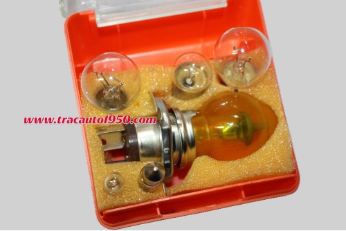 COFFRET DE LAMPES DE SECOURS 12V H4 60/55W P43T...AUTOS DIVERSES