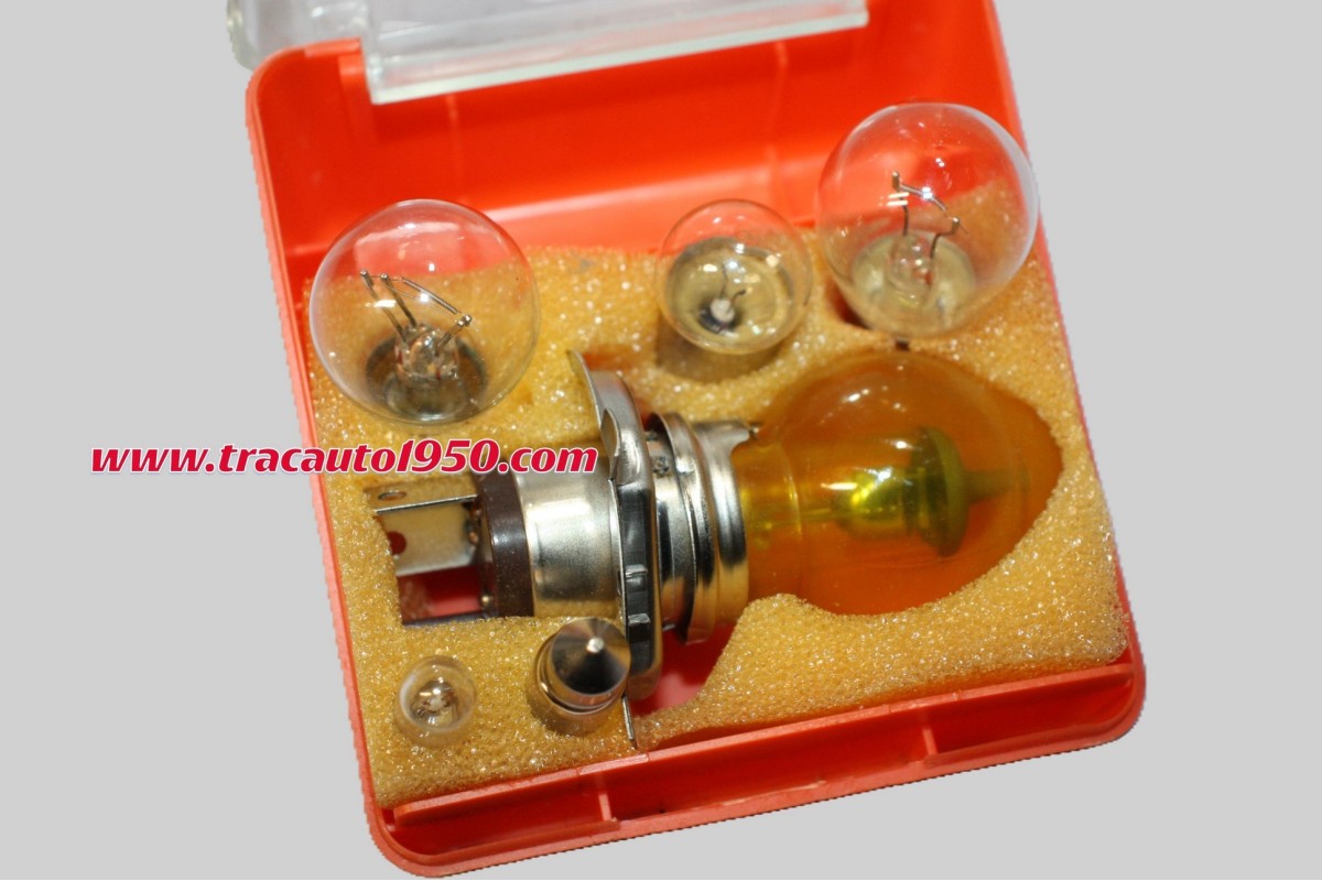 COFFRET DE LAMPES DE SECOURS 12V H4 60/55W P43T...AUTOS DIVERSES