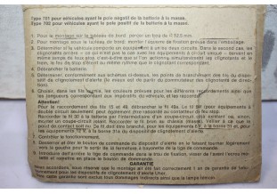 AVERTISSEUR DE PANNE ELECTRONIQUE POUR CLIGNOTANT GENERAL 6/12V...AUTOS DIVERS