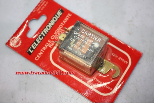 CENTRALE CLIGNOTANTE ELECTRONIQUE G. CARTIER n° 01421 12V 42/84/92W...AUTOS DIVERS
