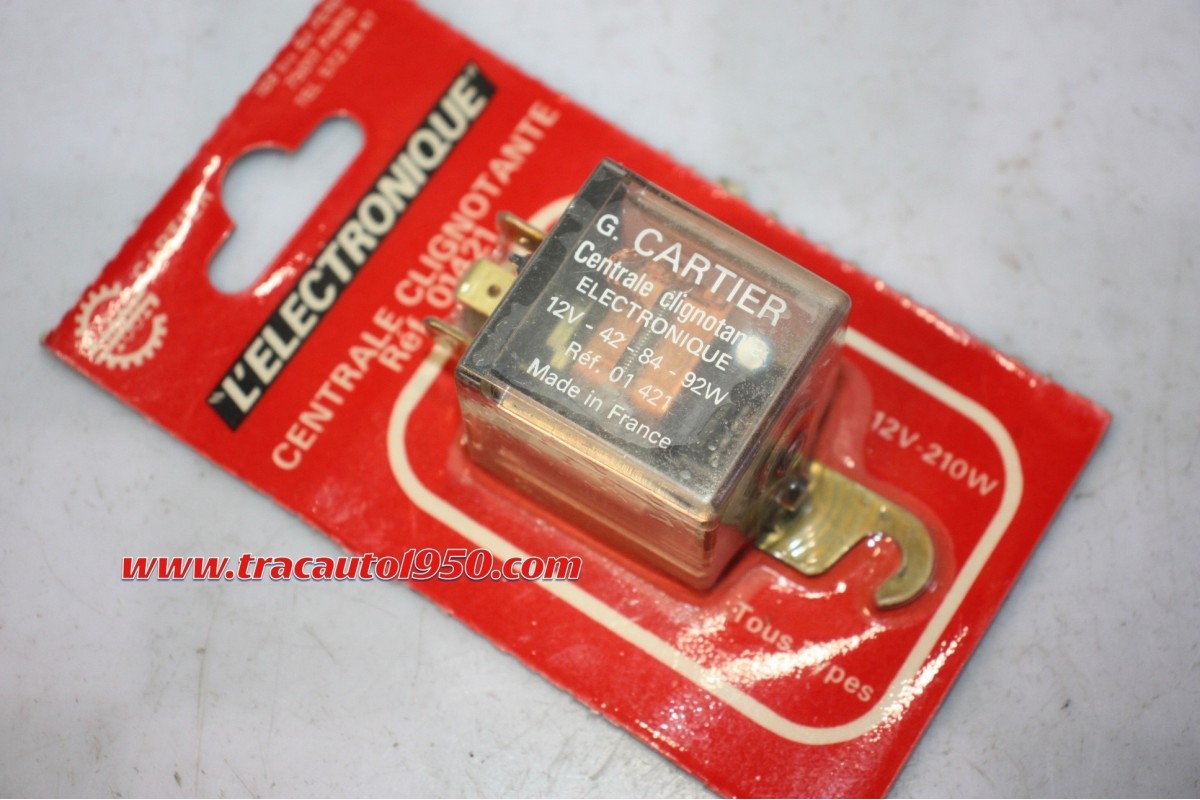 CENTRALE CLIGNOTANTE ELECTRONIQUE G. CARTIER n° 01421 12V 42/84/92W...AUTOS DIVERS