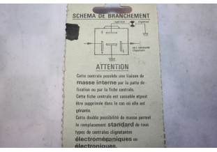 CENTRALE CLIGNOTANTE ELECTRONIQUE G. CARTIER n° 01421 12V 42/84/92W...AUTOS DIVERS